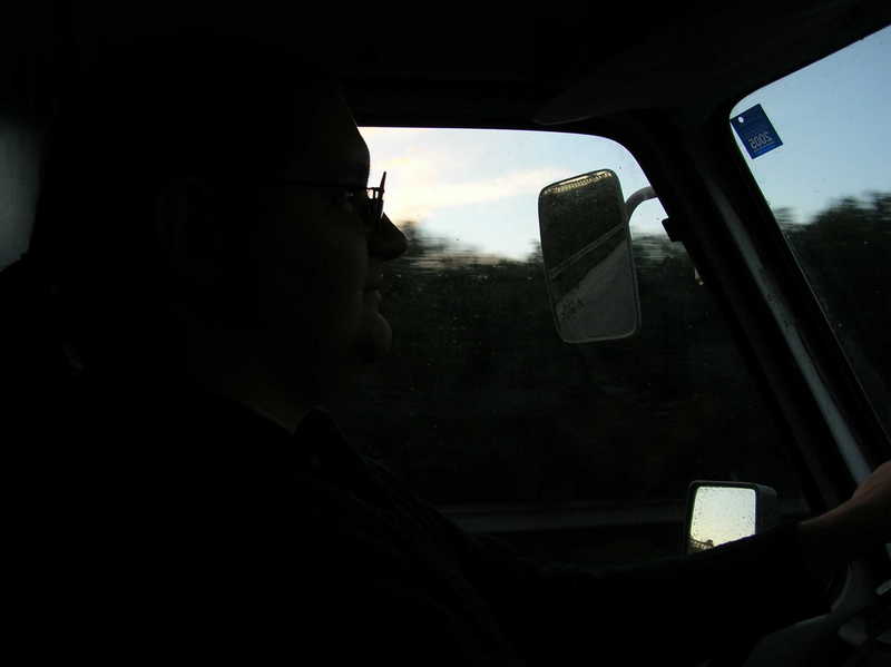 Appena partiti nel tramonto