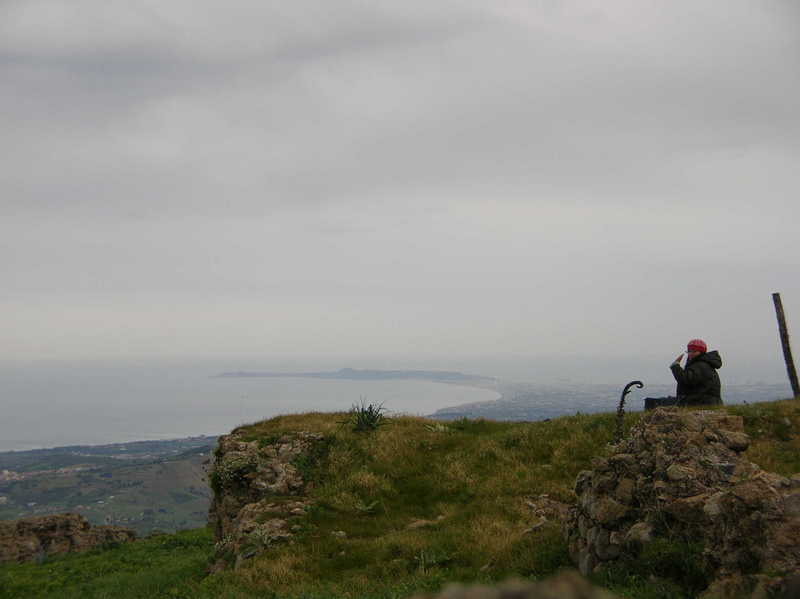 Giulia si gode il panorama