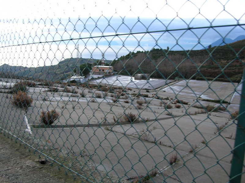 tramite cemento e canali di raccolta